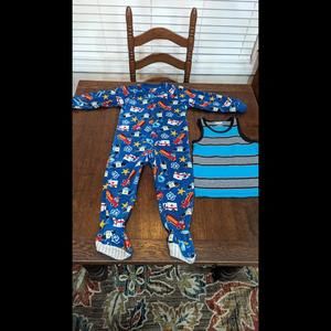 Boys Joe Boxer Pajamas and Hawk Tank Top Bundle Size 4T
